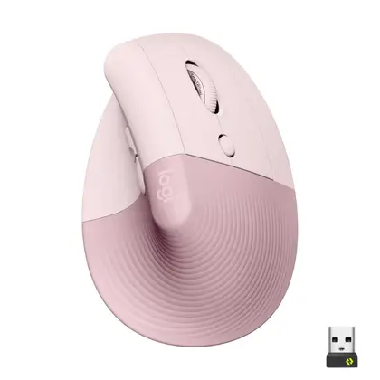 Мышь Logitech Lift (910-006478) [беспроводная, светодиодная, 4000 DPI, Розовый]