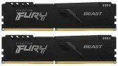 Комплект модулей памяти Kingston Fury Beast, KF432C16BBK2/32 [32 ГБ DDR 4, 3200 МГц, 1.35 В, KIT]