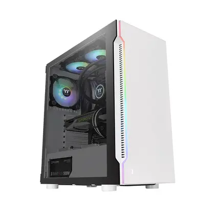 Корпус Thermaltake H200 TG White RGB [Midi Tower, 1 x 120 мм, Белый]