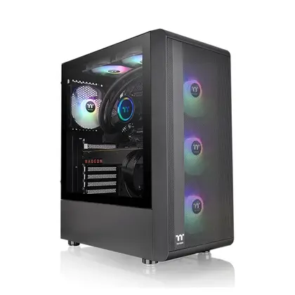 Корпус Thermaltake S200 TG ARGB Black [Midi Tower, 3 x 120 мм, Черный]
