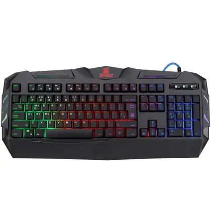 Клавиатура Defender Werewolf GK-120DL RU [Мембранная, проводная, клавиш - 104, подсветка, серая]