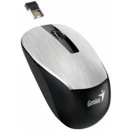 Мышь Genius NX-7015 [беспроводная, светодиодная, 1600 DPI, 2.4 ГГц, серая]