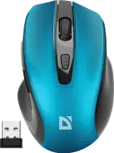 Мышь Defender Prime MB-053 [беспроводная, светодиодная, 1600 dpi, голубой]