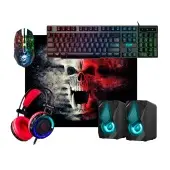 Клавиатура+мышь+коврик для мыши+ наушники+колонки, USB, Defender TOR MHP-127, 52127 KeyBoard + mouse+pad+headphone+spk