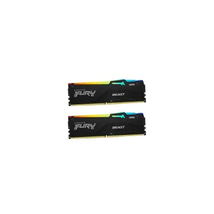 Комплект оперативной памяти Kingston Fury Beast, KF556C36BBEAK2-64 [64 ГБ DDR 5, 5600 МГц, 1.25 В, подсветка, KIT]