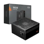 Блок питания PCCooler YK550 (P5-YK550-B1FWBK1-EU) [550 Вт, 80 PLUS Bronze, 6x SATA, 2x 6+2 pin PCIe, 2x 4+4 pin CPU, ATX]