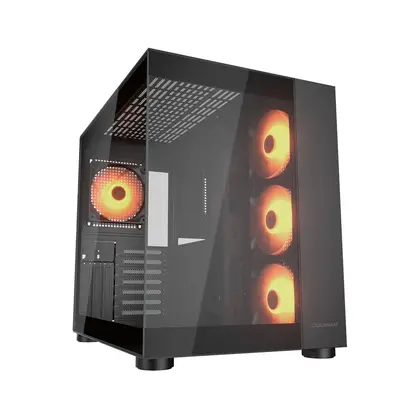 Корпус Cougar FV150 RGB [Midi Tower, 4x 120 мм ARGB, черный]