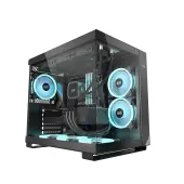 Корпус PCCooler C3T500 ARGB BK (C3-T500BKD6-GL) [Midi Tower, 6x 120 мм, черный]