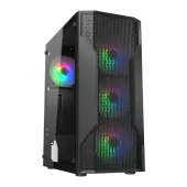 Корпус Cougar MX110 RGB (382BD20.0001) [Midi Tower, 4x 120 мм RGB, черный]