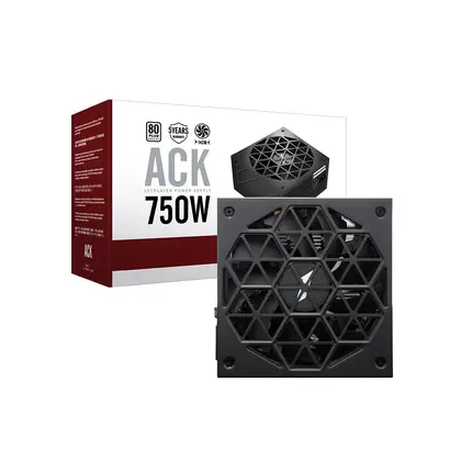Блок питания 1stPlayer HA 750W BK (HA-750AC2-BK) [750 Вт, 80 PLUS Standart, 4x SATA, 2x 6+2 pin PCIe, 1x 4+4 pin CPU, ATX]