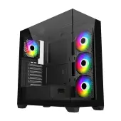 Корпус FSP M340 (M340-BA) [Midi Tower, 3x 120 мм ARGB, Черный]
