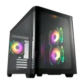 Корпус FSP S380 (S380-BA) [Midi Tower, 3x 120 мм ARGB, черный]