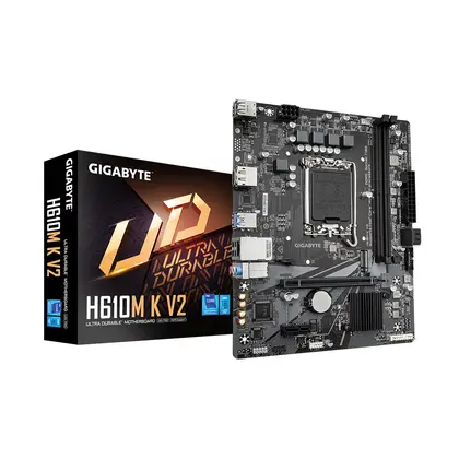 Материнская плата Gigabyte H610M K V2 [LGA 1700, Intel H610, 2xDDR 5, 1xM.2, 1xPCI-E x16, Micro-ATX]