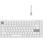Клавиатура A4Tech Fstyler FBX53C [мембранная, беспроводная, белая]