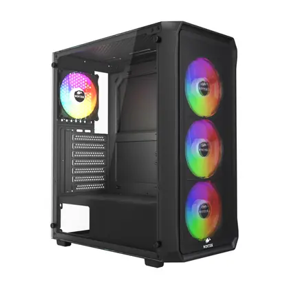 Корпус Wintek Tornado Pro PS195-B-M [Midi Tower, 4*12cm, черный]