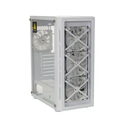 Корпус 1stPlayer FIREBASE (XP-G-WH-4F7-W) [Midi Tower, 4 x 120 мм, белый]