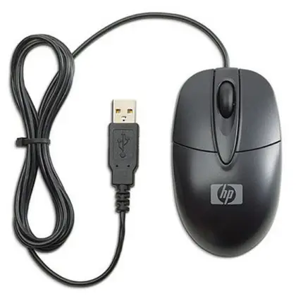 Мышь HP G1K28AA [проводная, светодиодная, 1000, черная]