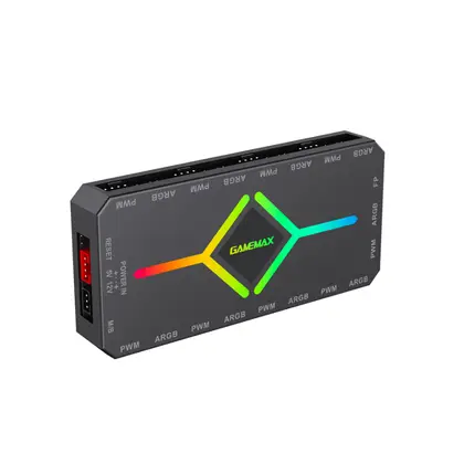 Контроллер подсветки Gamemax V4.0 ARGB+PWM HUB BK (12В) (1308-1300R0065)
