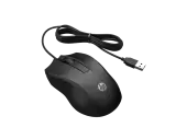 Мышь HP Wired Mouse 100 (6VY96AA) [проводная, светодиодная, 1600 DPI, черная]