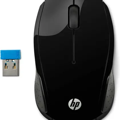 Мышь HP 200 (X6W31AA) [беспроводная, светодиодная, 1000 DPI, черная]