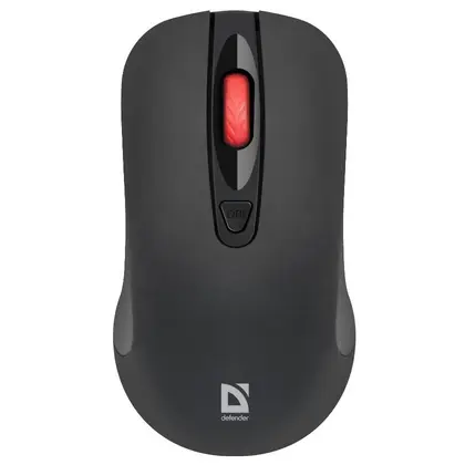 Мышь Defender Nexus MS-195 (52195) [беспроводная, светодиодная, 1600 DPI, черная]