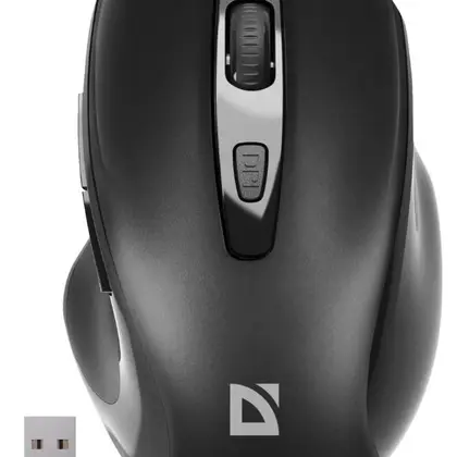 Мышь Defender Prime MB-053 (52053) [беспроводная, светодиодная, 1600 DPI, черная]