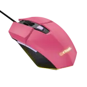 Мышь Trust GXT 109P FELOX (25068) [проводная, светодиодная, 6400 DPI, подсветка, розовый]