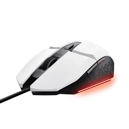 Мышь Trust GXT 109W FELOX (25066) [проводная, светодиодная, 6400 DPI, подсветка, белый]
