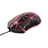 Мышь Trust GXT 133 LOCX (22988) [проводная, светодиодная, 4000 DPI, 500 Гц, подсветка, черная]