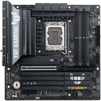 Материнская плата Asus TUF GAMING B860M-PLUS WIFI [LGA 1851, Intel B860, 4xDDR 5, 3xM.2, 1xPCI-E x16, Micro-ATX]