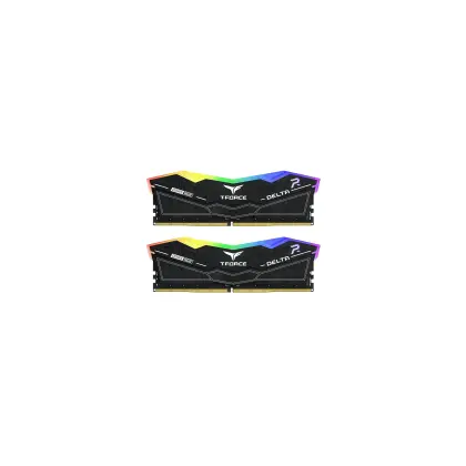 Комплект оперативной памяти Team Group DELTA RGB DDR5 DESKTOP MEMORY BLACK (FF3D564G6000HC30CDC01) [64 ГБ, DDR 5, 6000 МГц, 1.4 В, подсветка, KIT]