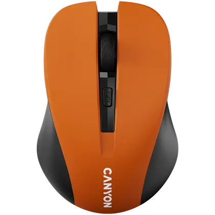 Мышь Canyon MW-1 (CNE-CMSW1O) [беспроводная, светодиодная, 1600 DPI, оранжевый]
