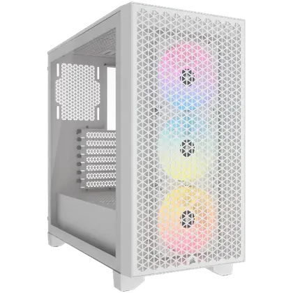Корпус Corsair 3000D RGB (CC-9011256-WW) [Midi Tower, 3 x 120 мм RGB, белый]