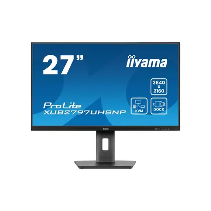 Монитор Iiyama ProLite (XUB2797UHSNP-B1) [27", IPS, 3840x2160, 60 Гц, 4 мс, HDMI, DisplayPort]