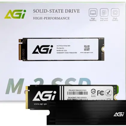 Твердотельный накопитель SSD AGI AGI1T0G44AI828-CB [1 ТБ, M.2, PCI-E, чтение: 7400 Мб/с, запись: 5200 Мб/с]