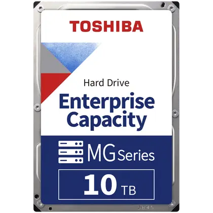 Жесткий диск Toshiba MG10 10TB (MG10ADA10TE) [10 ТБ, 3.5", SATA III, 7200 об./мин, кэш - 512 МБ, для систем видеонаблюдения]