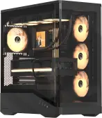 Корпус Formula V Crystal U9 PA Black [Midi Tower, 4 x 120 мм ARGB, черный]