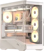 Корпус Formula V Crystal U9 PA White [Midi Tower, 4 x 120 мм ARGB, белый]