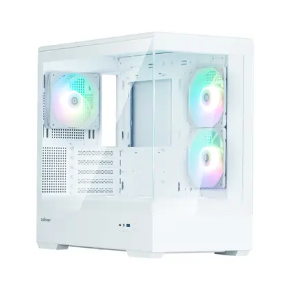 Корпус Zalman P30 White V2 [Mini Tower, 3 x 120 мм, белый]
