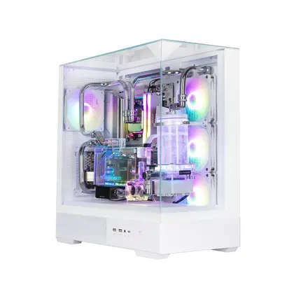 Корпус Zalman P40 Prism Plus White [Midi Tower, 4 x 120 мм ARGB, белый]
