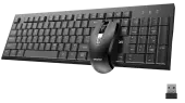 Клавиатура+мышь Meetion C4120 Little (MT-C4120 Little Black) [мембранная, беспроводная, черная]