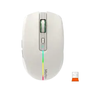 Мышь MeeTion BTM002 [проводная + беспроводная, светодиодная, 1600 DPI, 125 Гц, подсветка, зеленая]