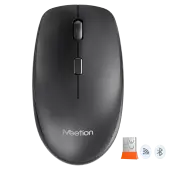 Мышь MeeTion BTM100 [беспроводная, светодиодная, 3200 DPI, 125 Гц, черная]