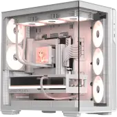 Корпус Formula V Crystal Z7 PA [Midi Tower, 5 x 120мм ARGB, белый]