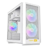 Корпус GameMax F36 WH White (1116-4036R0010) [Midi Tower, 2 x 140x140 мм, белый]