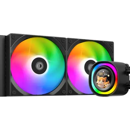 Система охлаждения ID-COOLING FX240 LCD [120 × 120 × 25 мм, 2000 об/мин, 27.2 дБ, 4 pin]