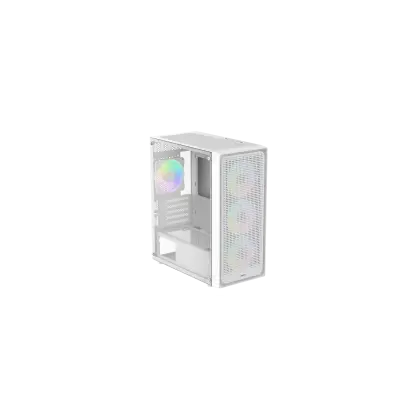Корпус Ocypus Gamma C50 WH ARGB (Gamma-C50-WHG400XX-GL) [Mini Tower, 4 x 120 мм, белый]