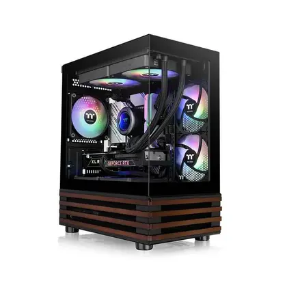 Корпус Thermaltake View 170 WS Black (CA-1Z4-00M1WN-WS) [Mini Tower, 3 x 120 мм, черный]