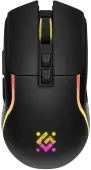 Мышь Defender Orini GM-141 (52141) [беспроводная, светодиодная, 12800 DPI, 250 Гц подсветка, черная]