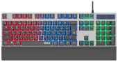 Клавиатура Defender Riddle GK-405 (45405) [Мембранная, проводная, клавиш - 104, подсветка, серая]